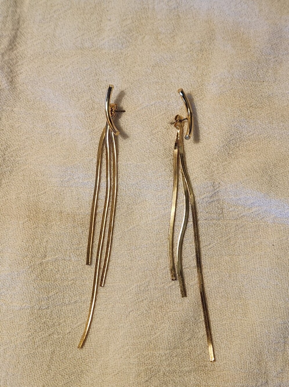 Gold-plated Tassle Earrings